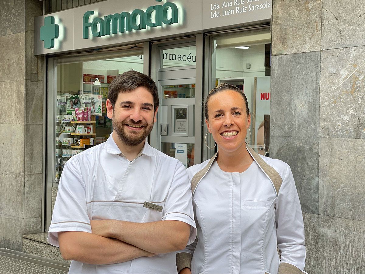 Juan y Ana Ruiz Sarasola, Farmacia Ruiz Sarasola, Bilbao